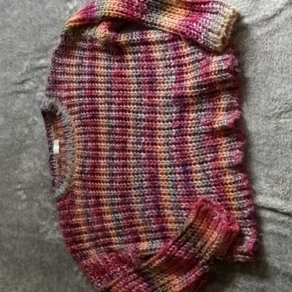 Altar'd State loose weave autumn rainbow sweater
